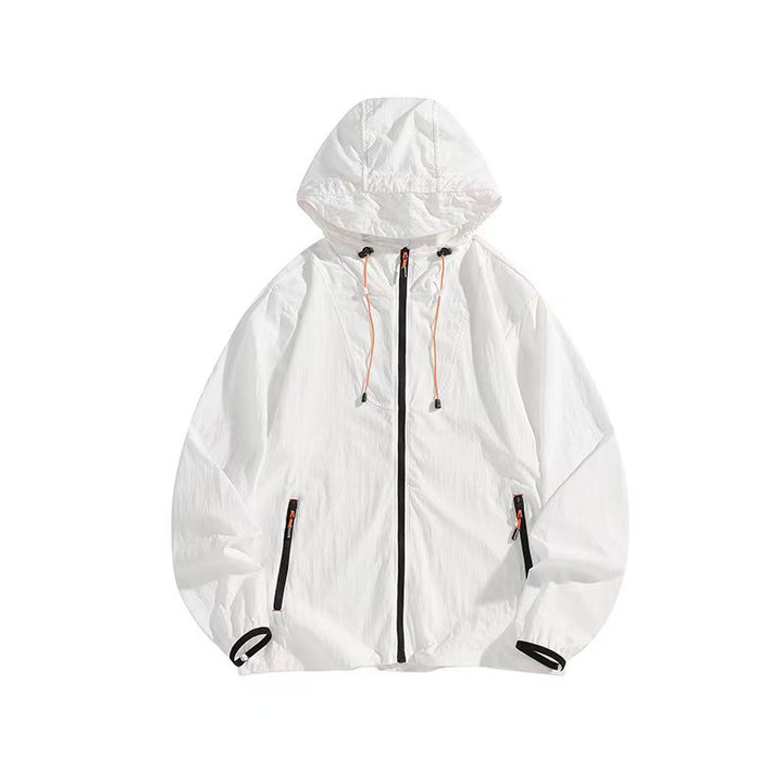 Herren Leichte Outdoorjacke mit Kapuze und praktischen Reißverschlusstaschen Echo Archiv
