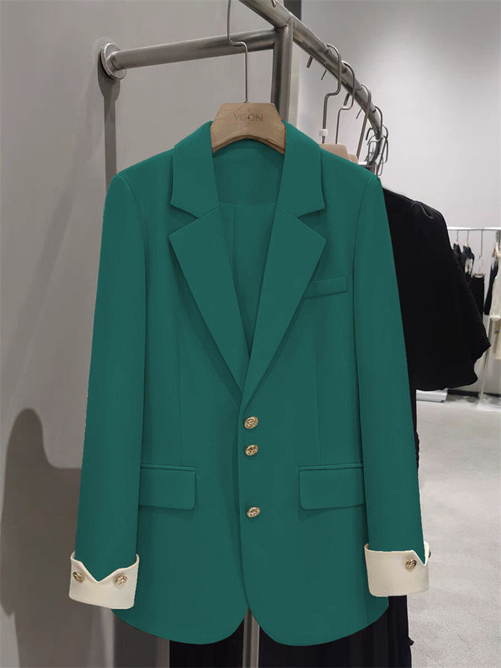 Damen Eleganter Blazer mit goldenen Knopfdetails Echo Archiv