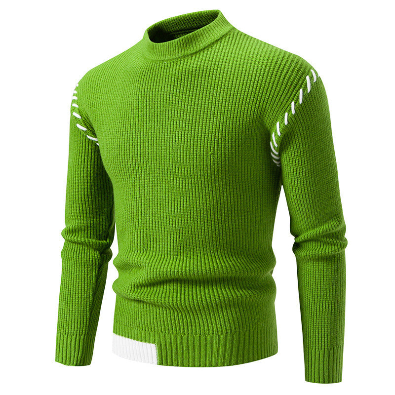 Herren modischer Strickpullover mit einzigartigem Design und hohem Kragen Echoarchiv