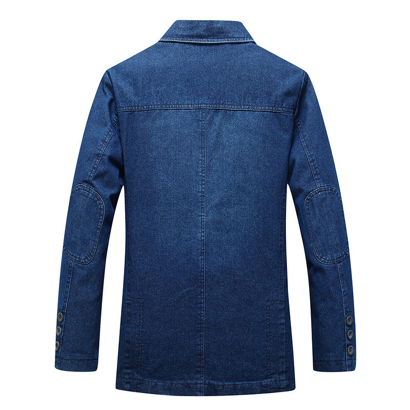 Herren Moderner Denim Blazer Echo Archiv