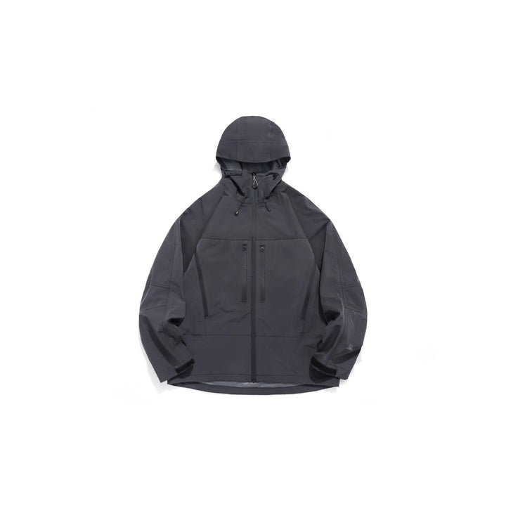 Unisex Technische Kapuzen-Outdoorjacke mit getapten Reißverschlüssen Echoarchiv