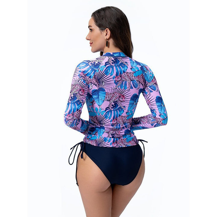 Damen Rashguard mit langem Arm und verstellbarem Saum Echo Archiv