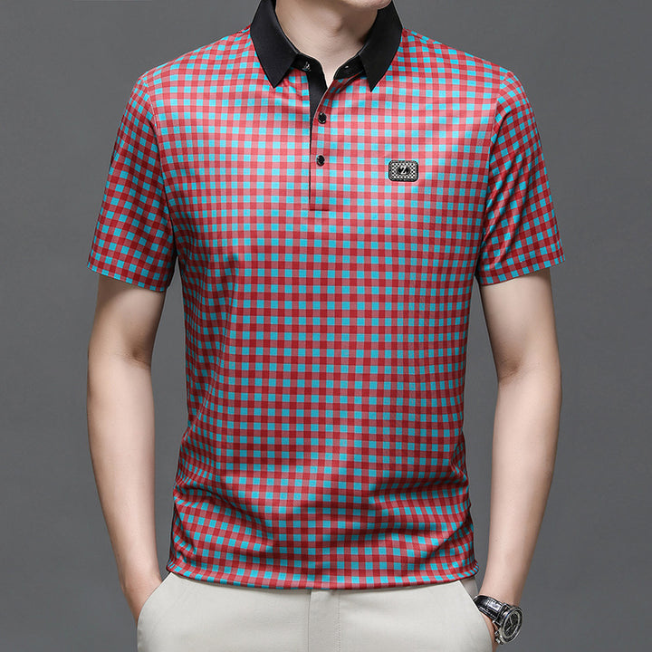 Herren Karomuster Poloshirt Echoarchiv