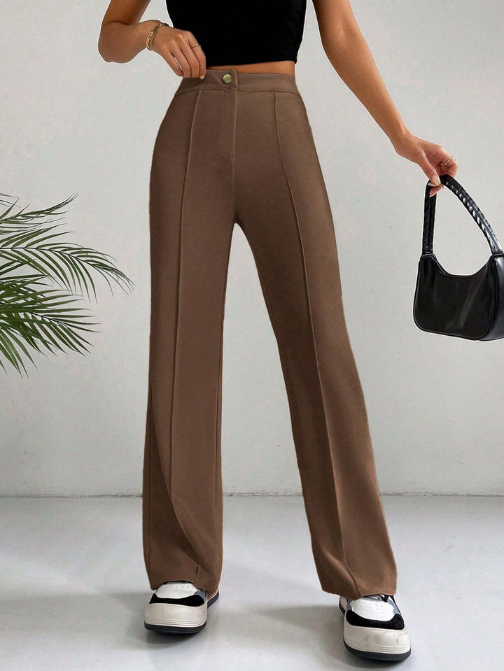 Damen Elegante und hoch geschnittene Stoffhose Echo Archiv