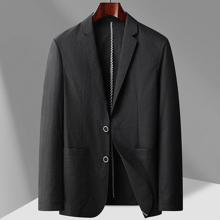 Herren Leichter unstrukturierter Sakko-Blazer mit Patch-Taschen & Reverskragen Echoarchiv