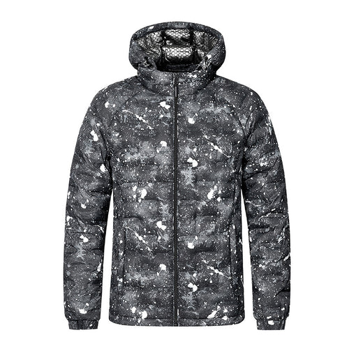 Herren Modische Steppjacke mit Kapuze und innovativem Design Echo Archiv
