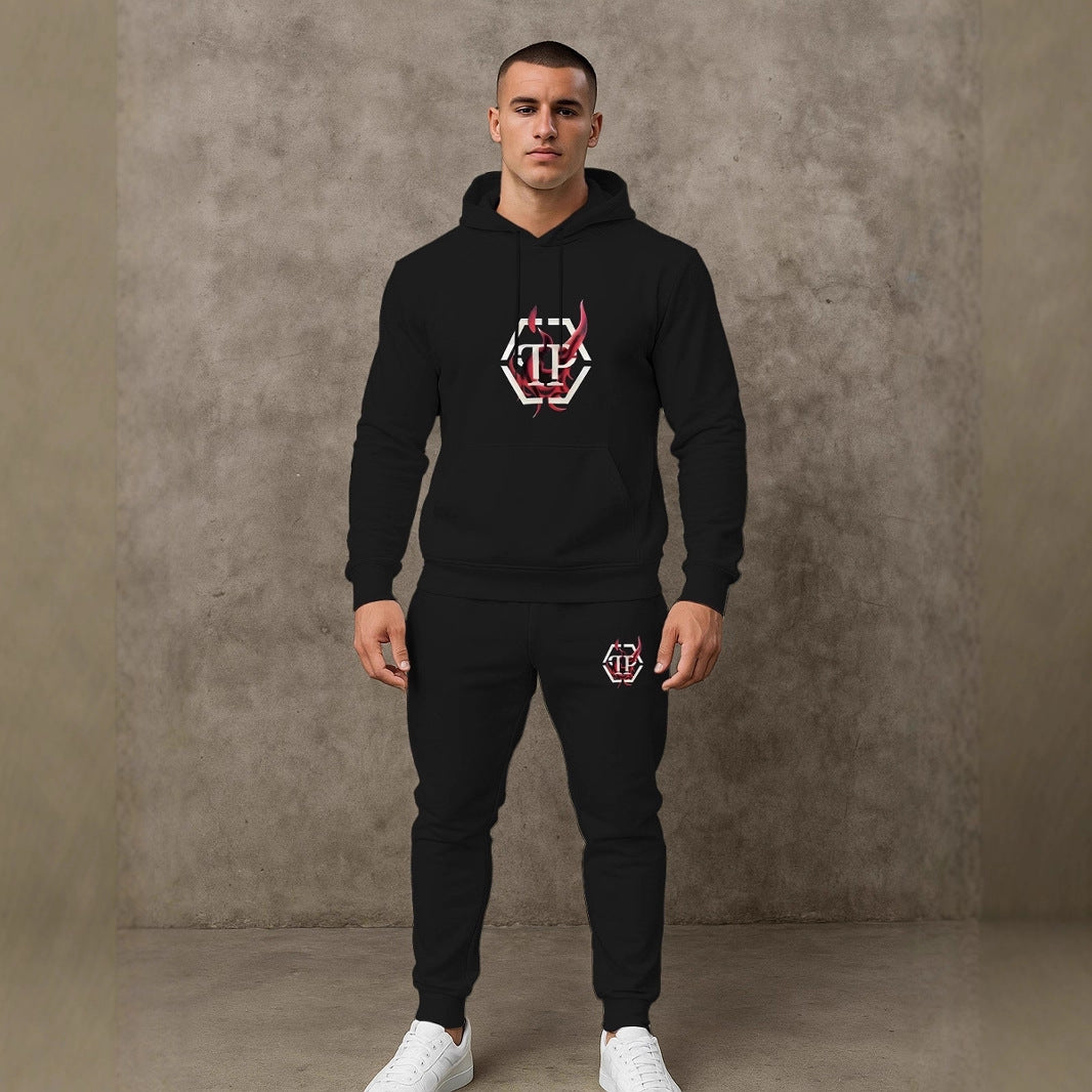Herren Sportives Hoodie- und Jogginghose-Set Echoarchiv
