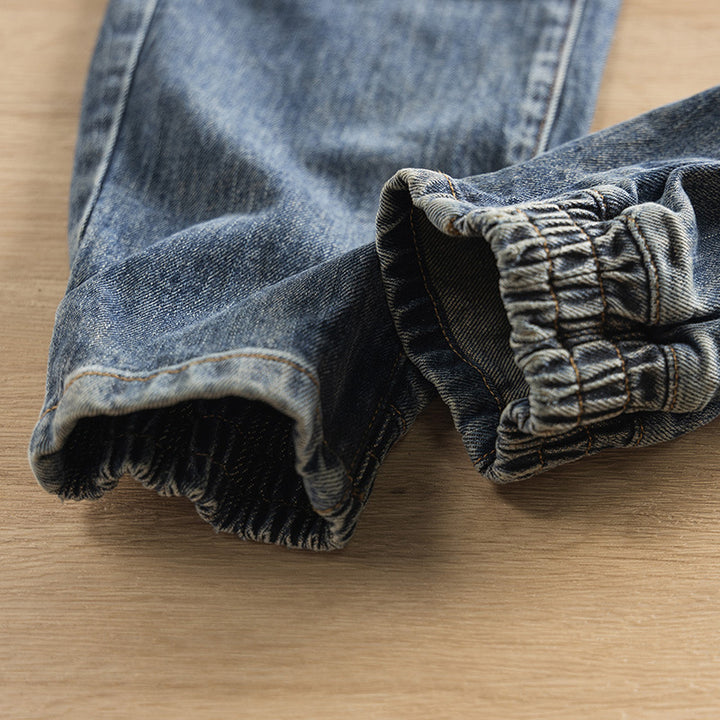 Herren Lässige Jeans mit verstärkten Knien Echo Archiv