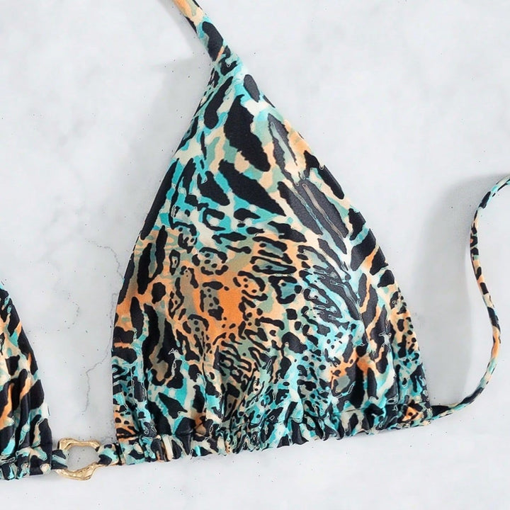 Damen Triangel-Bikini mit exotischem Tiermuster Echo Archiv