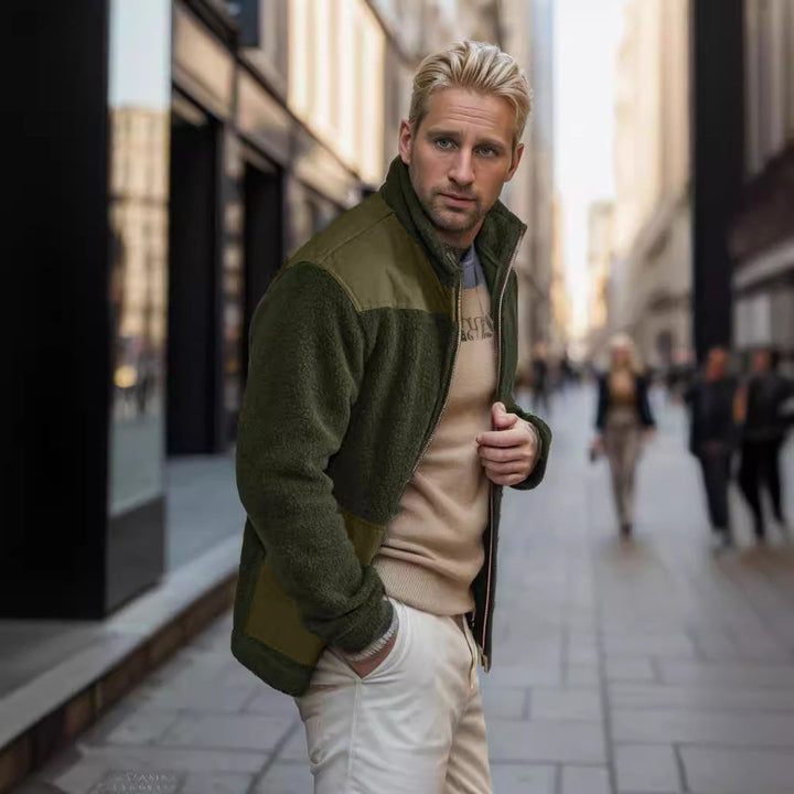 Herren Fleecejacke mit hochwertigem Innenfutter und praktischen Reißverschlusstaschen Echoarchiv