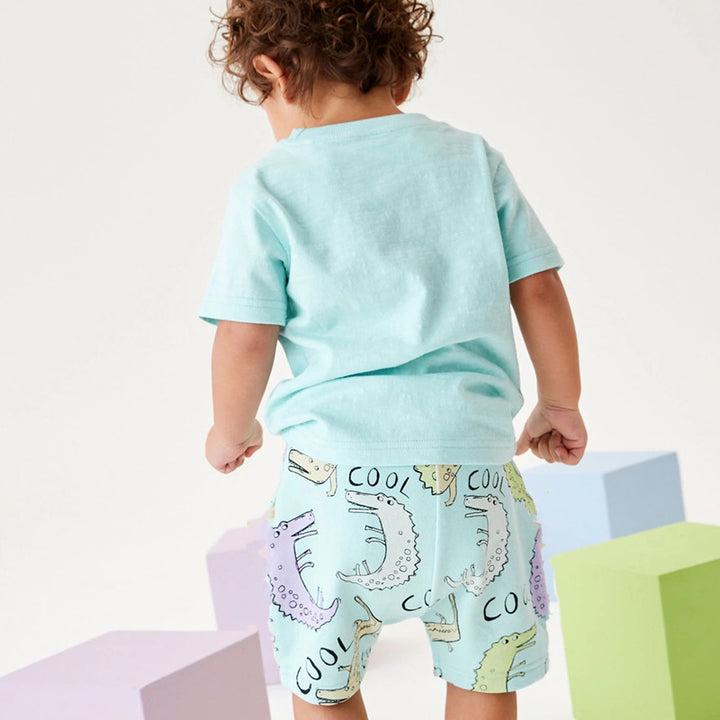 Jungen Kurzarm T-Shirt und Shorts Set Echo Archiv