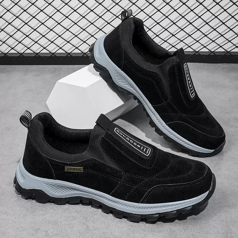 Herren  slip-on Freizeitsneaker mit Wildlederoptik, elastischem Einstieg und griffiger Profilsohle Echo Archiv