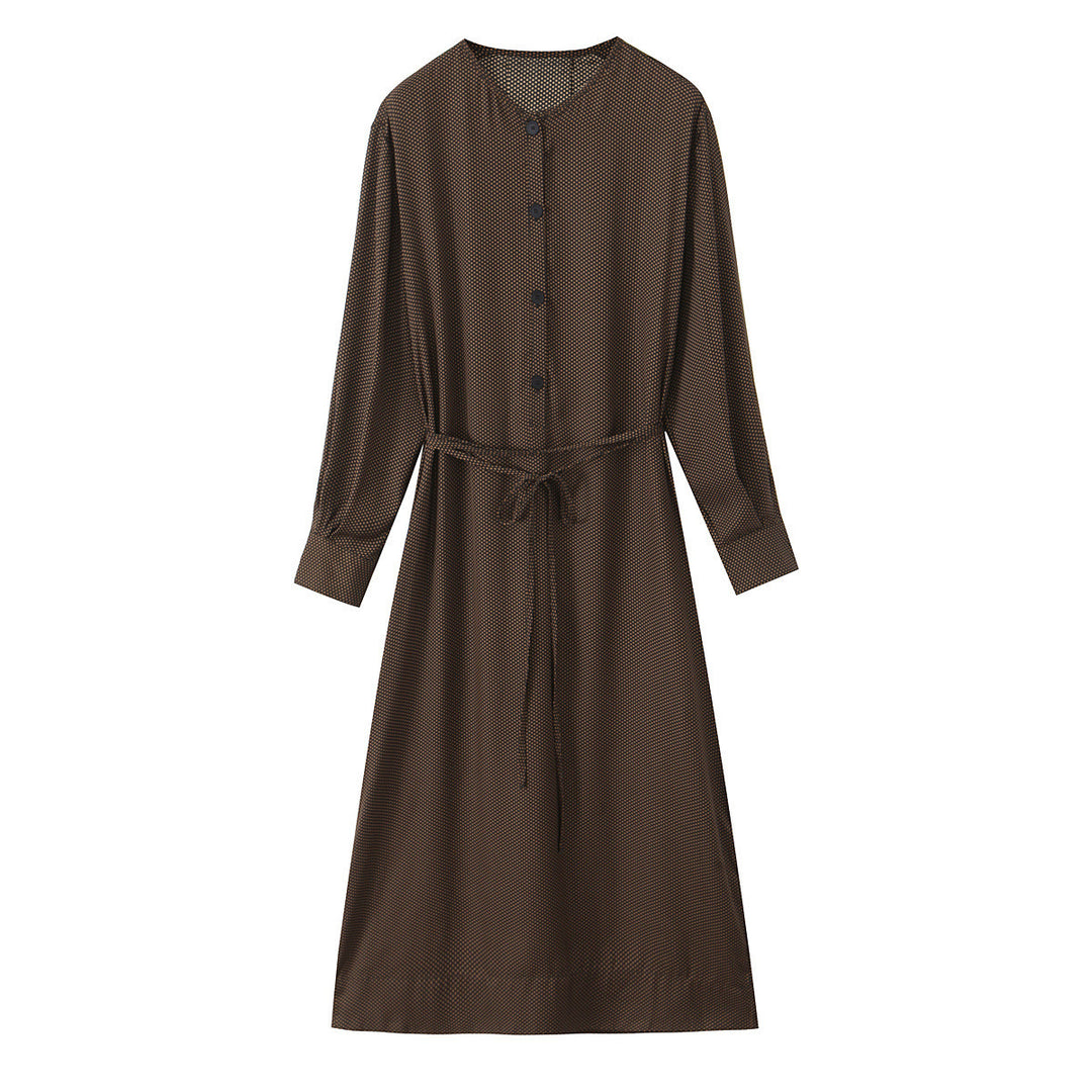 Damen Midikleid mit Knopfleiste und taillierbarem Gürtel Echo Archiv