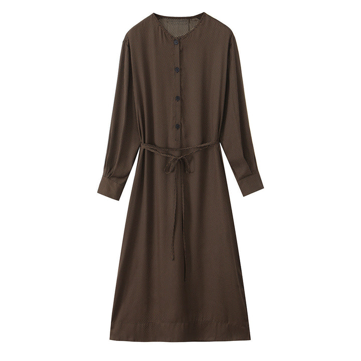 Damen Midikleid mit Knopfleiste und taillierbarem Gürtel Echo Archiv