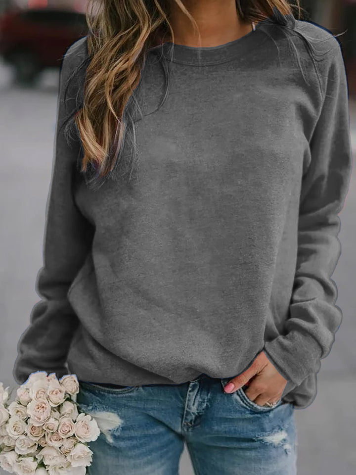 Damen Freizeit Oversized Sweatshirt mit Rundhalsausschnitt und Raglanärmeln Echoarchiv
