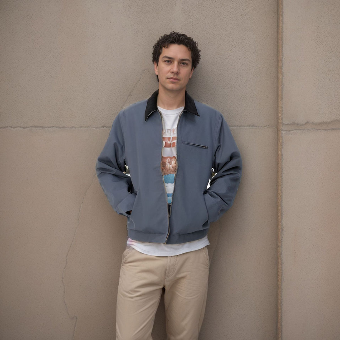 Herren elegante Arbeitsjacke mit praktischen Reißverschlusstaschen Echoarchiv