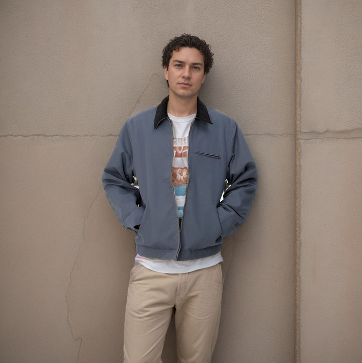 Herren elegante Arbeitsjacke mit praktischen Reißverschlusstaschen Echoarchiv