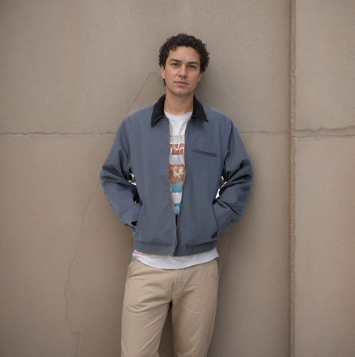 Herren elegante Arbeitsjacke mit praktischen Reißverschlusstaschen Echoarchiv