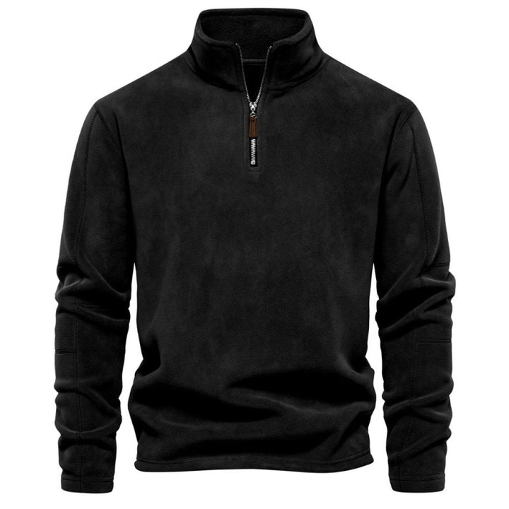 Herren Mikrofleece Pullover mit halbem Reißverschluss Echoarchiv
