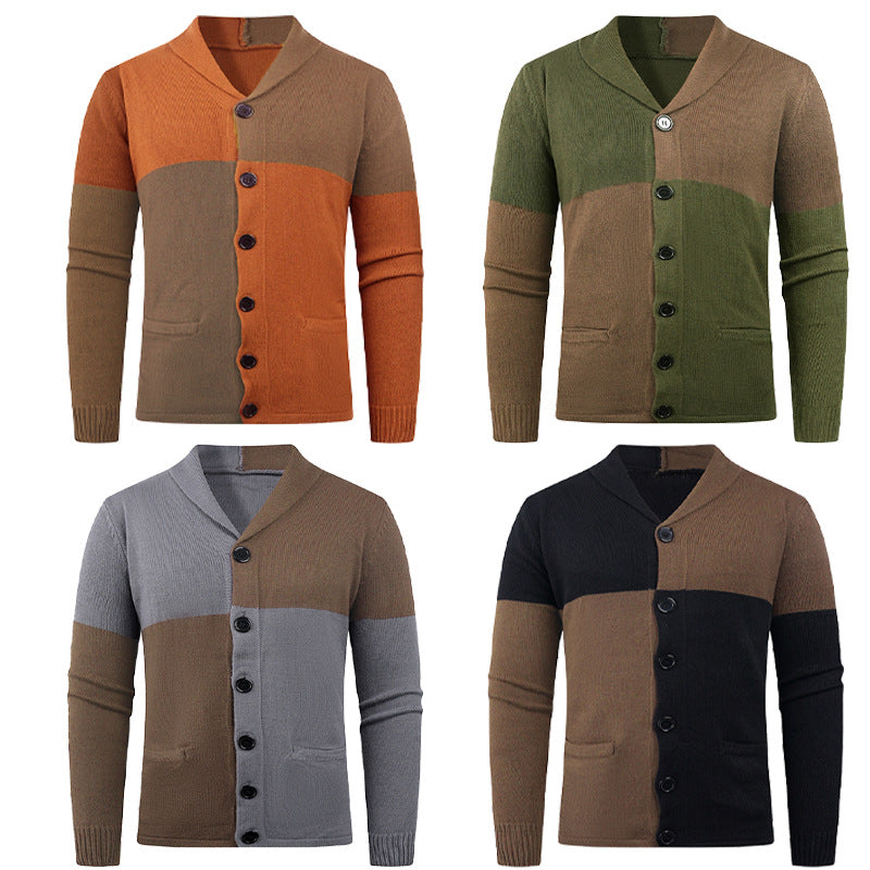 Herren Strickjacke mit modernem Zopfmuster und praktischen Taschen Echoarchiv