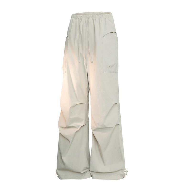 Herren Oversize-Cargohose im Tech-Look mit Tunnelzugbund, extra weitem Bein & verstellbaren Beinabschlüssen Echoarchiv