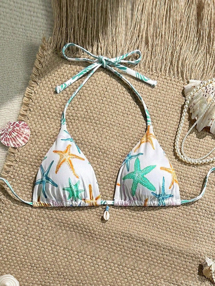 Damen Triangel-Bikini mit maritimem Sternenmuster Echo Archiv