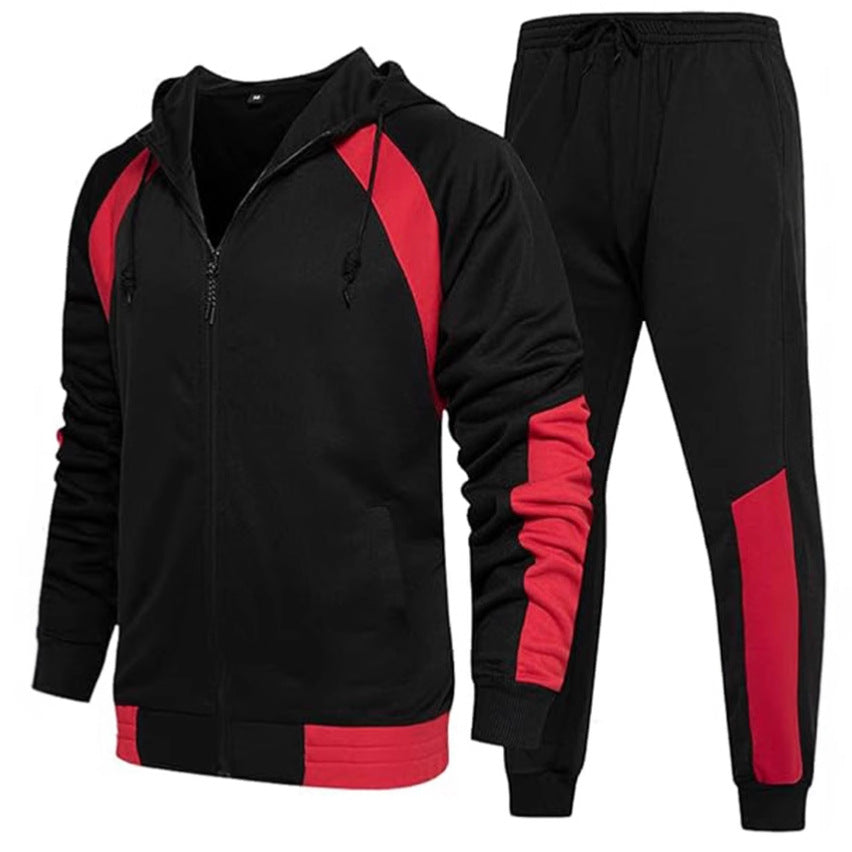 Herren Sportliches Activewear-Set mit Kapuze und Taschen Echoarchiv