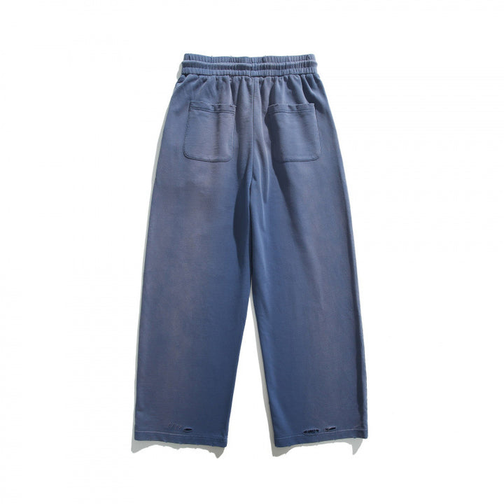 Unisex Weite Relaxed-Freizeithose aus French-Terry mit elastischem Tunnelzugbund und Eingrifftaschen Echo Archiv