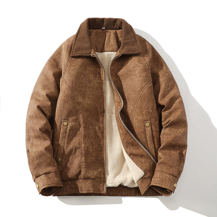 Herren Übergangsjacke mit weichem Futter und modischem Kragen Echoarchiv