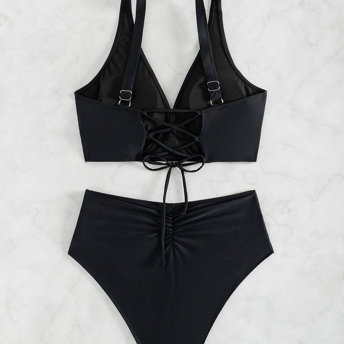 Damen Hochtaillierter Bade-Bikini – Maréssa