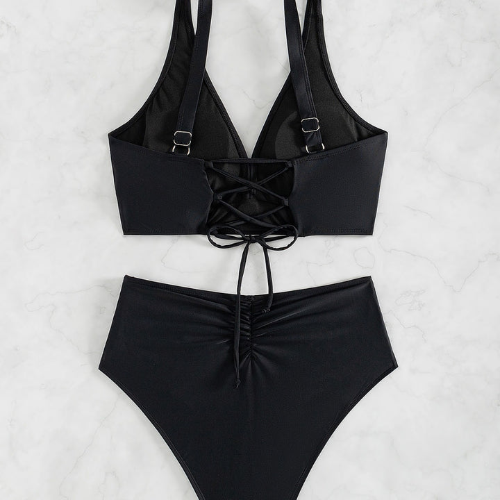 Damen Hochtaillierter Bade-Bikini Echo Archiv