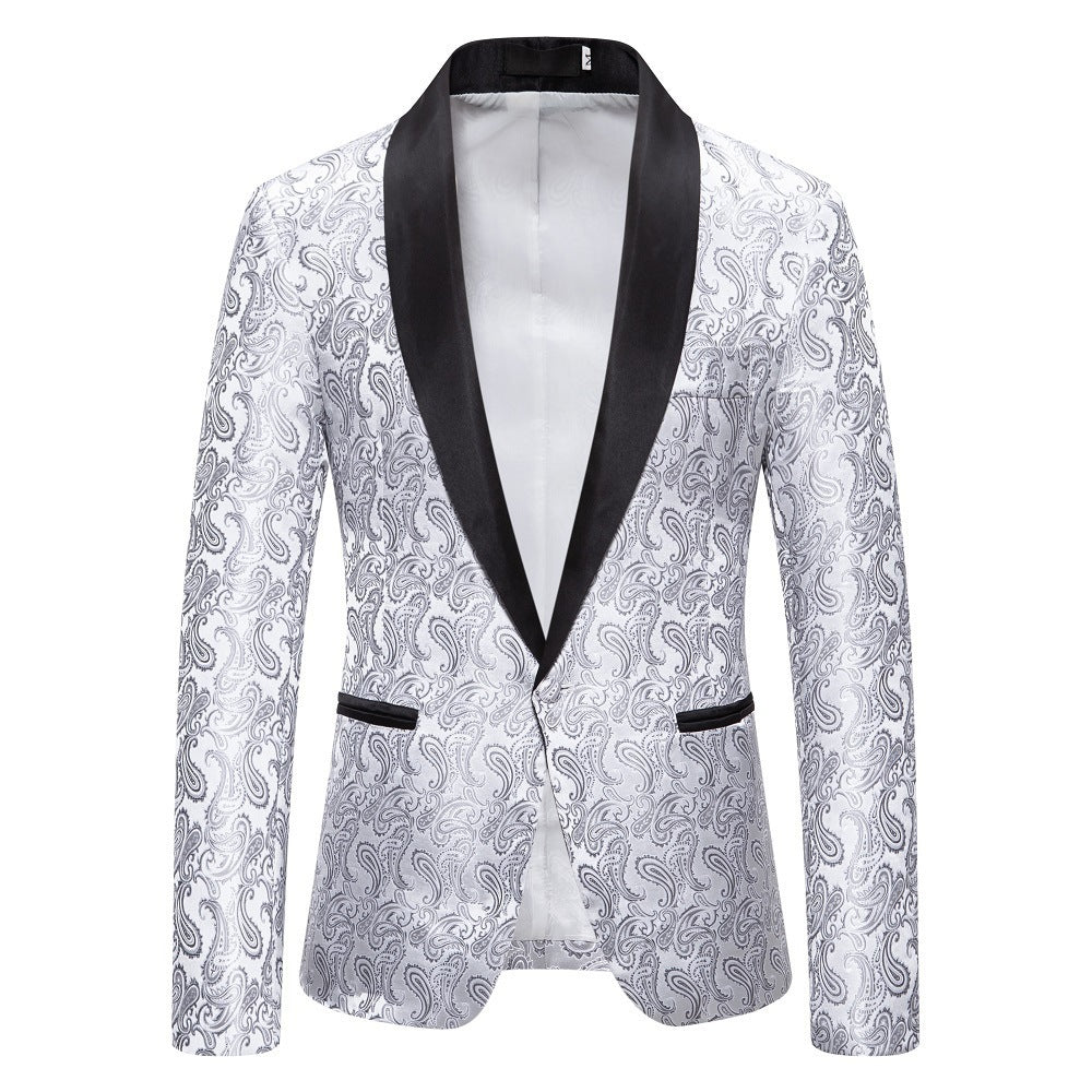 Herren extravagante Smokingjacke mit Paisleymuster Echoarchiv