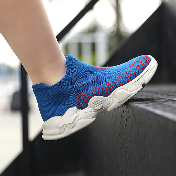 Damen nan atmungsaktiver Strick-Sneaker mit sockenähnlichem Schaft und dämpfender Plateau-Sohle Echo Archiv