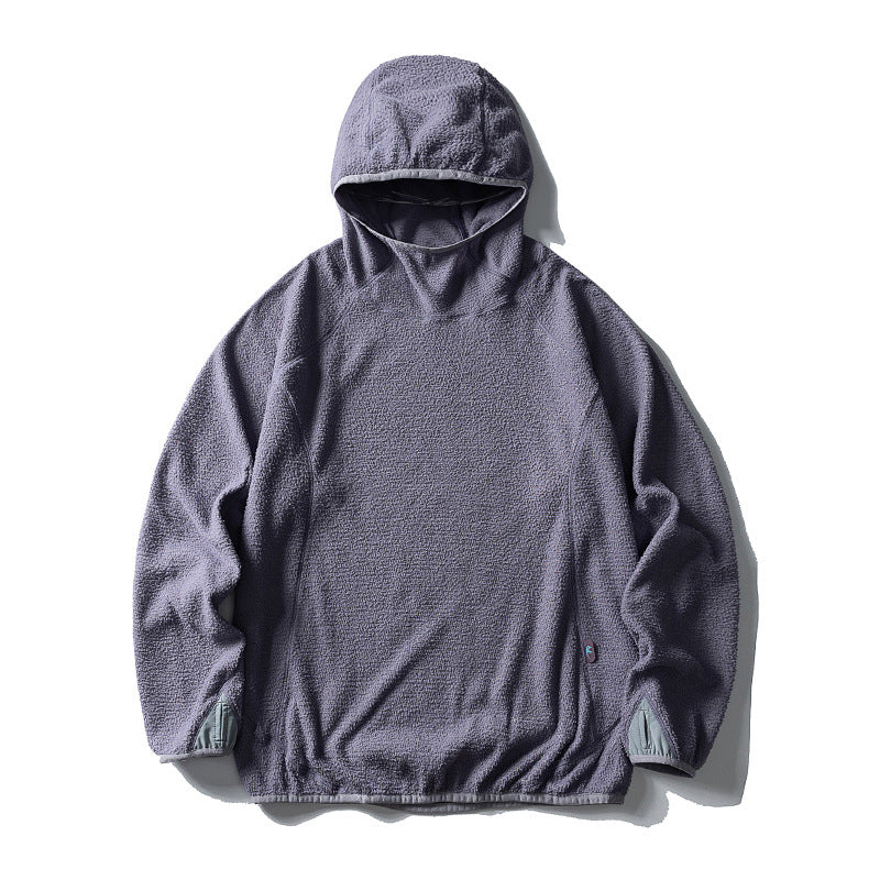 Unisex Oversize Teddy-Fleece Hoodie mit Kapuze, elastischem Saum und Raglanärmeln Echo Archiv
