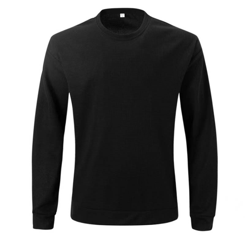 Herren lässiges Langarmshirt aus atmungsaktiver Strukturware Echoarchiv