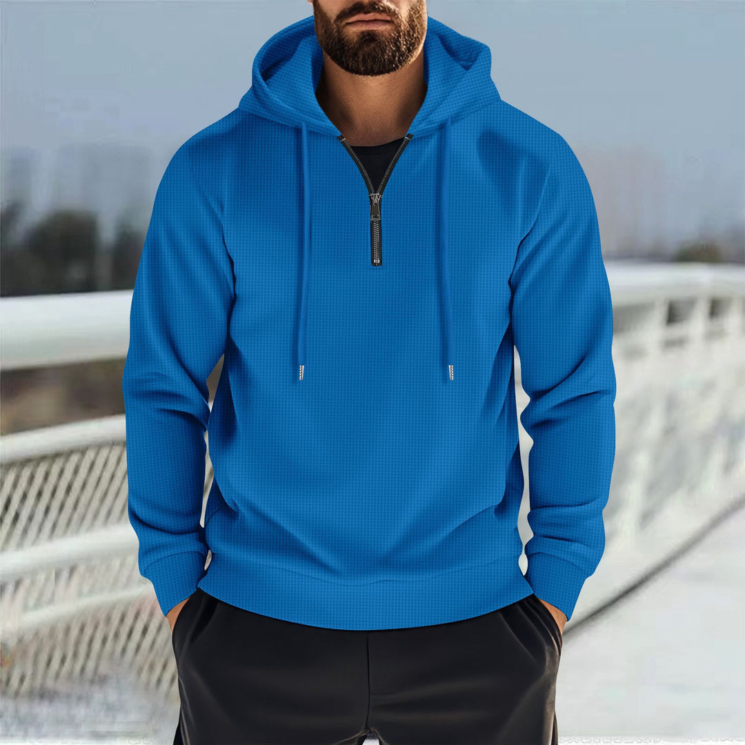 Herren Kapuzenpullover mit innovativem Reißverschluss und atmungsaktivem Material Echoarchiv