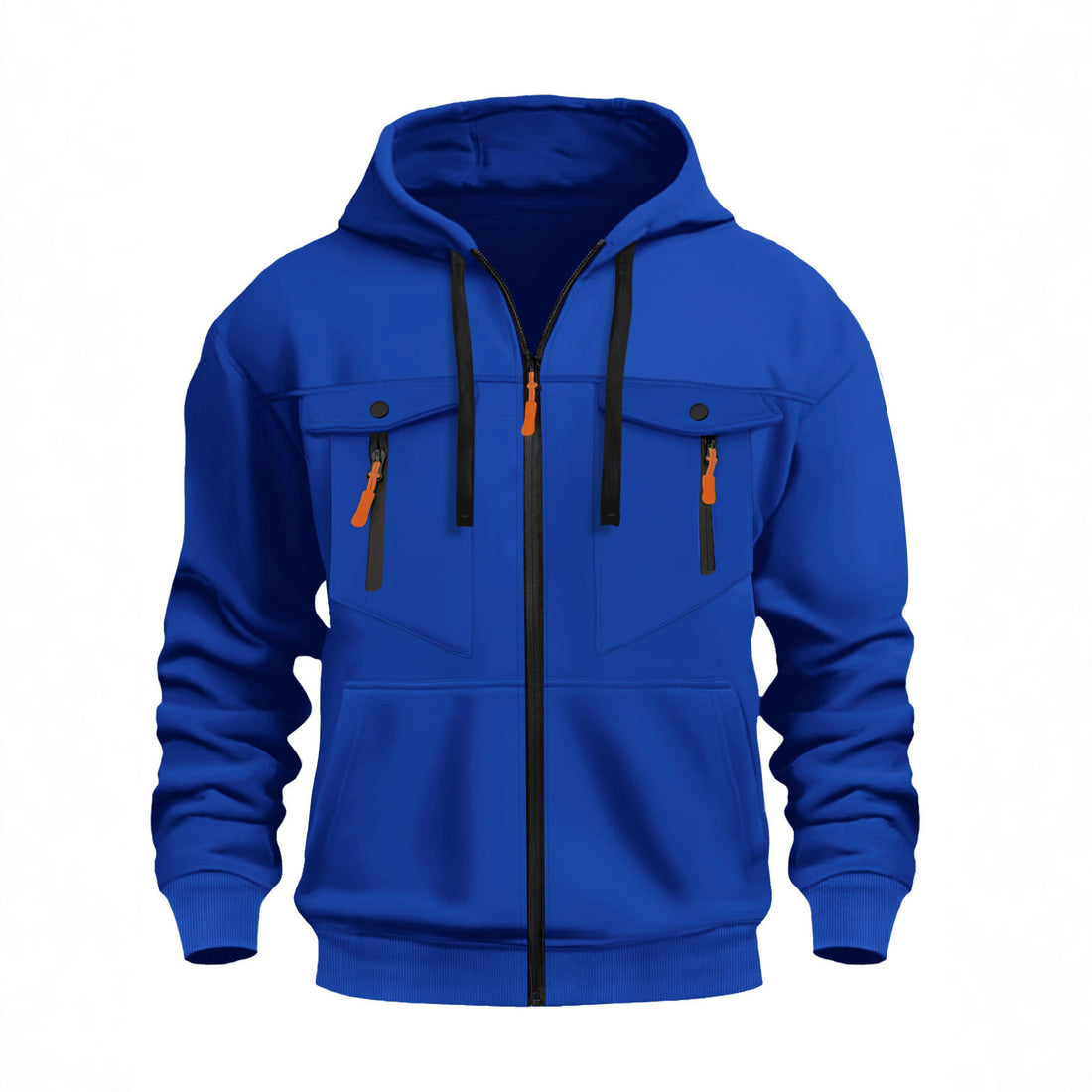 Herren Outdoor-Kapuzenjacke mit praktischen Reißverschlusstaschen – Taviero