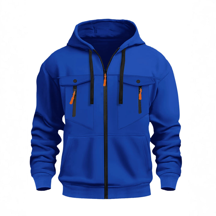 Herren Outdoor-Kapuzenjacke mit praktischen Reißverschlusstaschen Echoarchiv