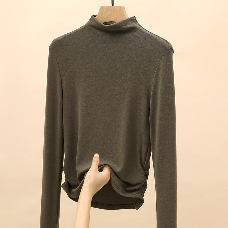 Damen Elegantes Langarmshirt mit hochgeschlossenem Kragen Echo Archiv 1787620449
