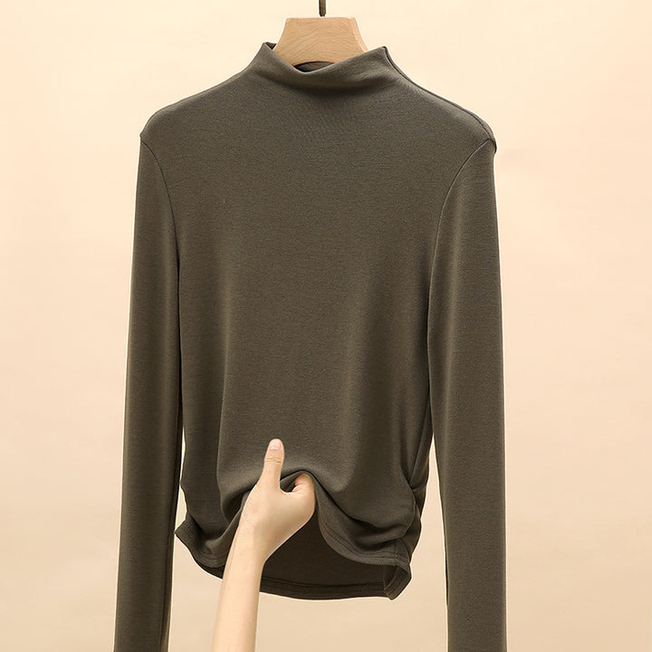 Damen Elegantes Langarmshirt mit hochgeschlossenem Kragen Echo Archiv 1787620449