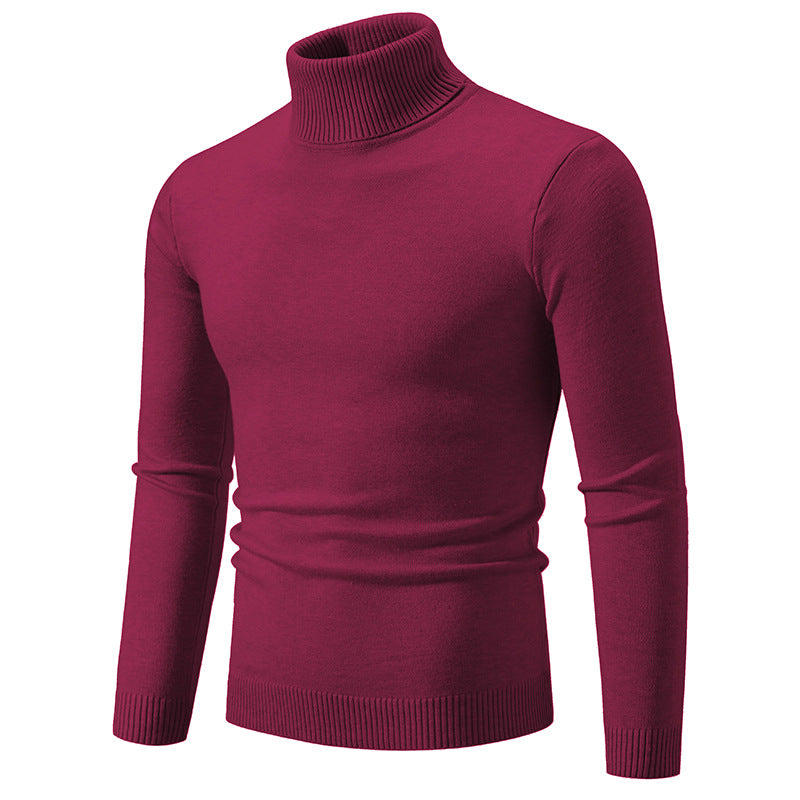 Herren nan Slim-Fit Rollkragenpullover aus Feinstrick mit geripptem Stehkragen und elastischem Bund Echo Archiv