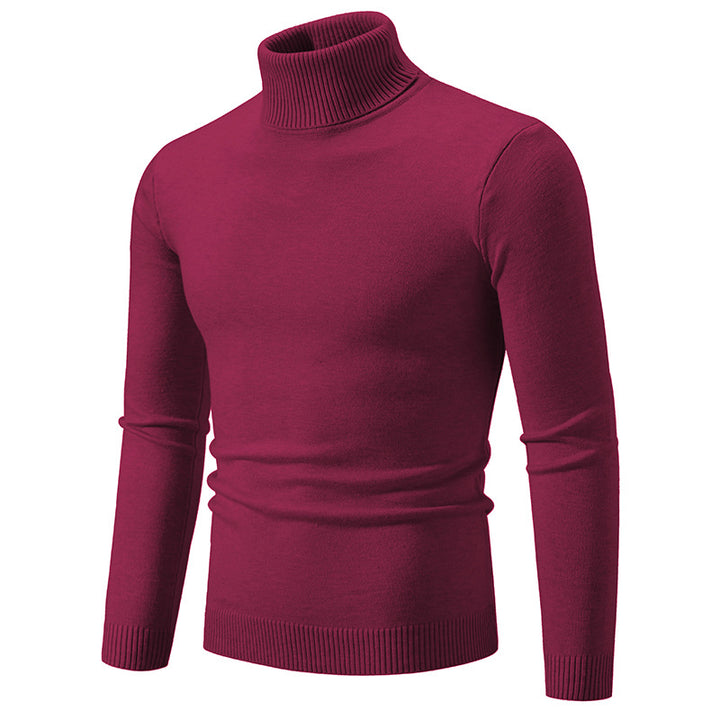Herren nan Slim-Fit Rollkragenpullover aus Feinstrick mit geripptem Stehkragen und elastischem Bund Echo Archiv