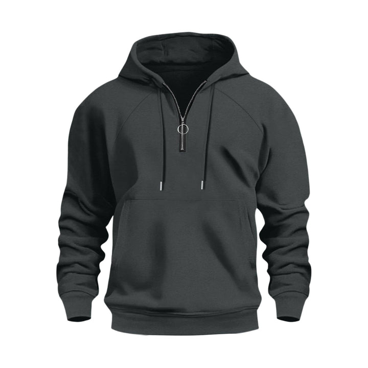 Herren funktionale Kapuzenpullover mit halbem Reißverschluss Echoarchiv