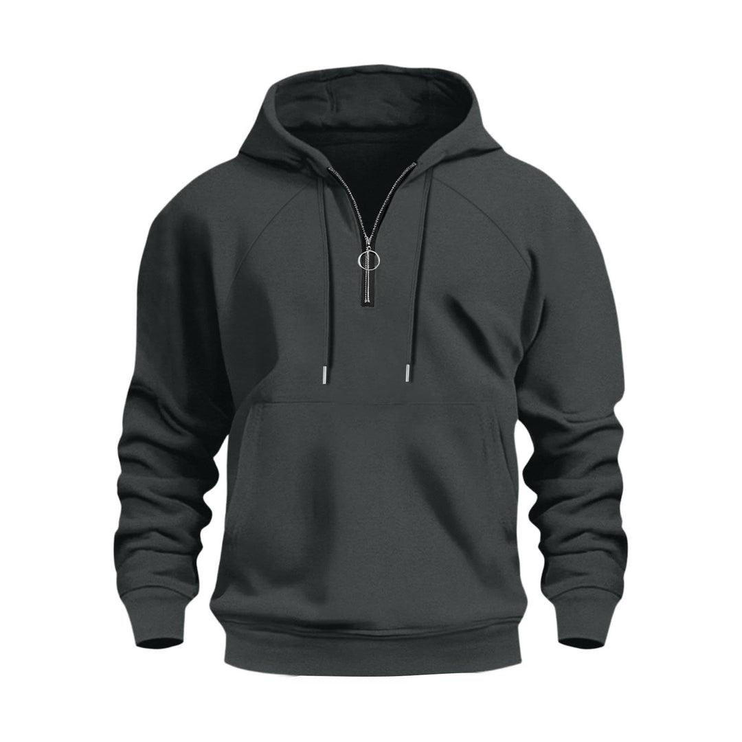 Herren funktionale Kapuzenpullover mit halbem Reißverschluss Echoarchiv