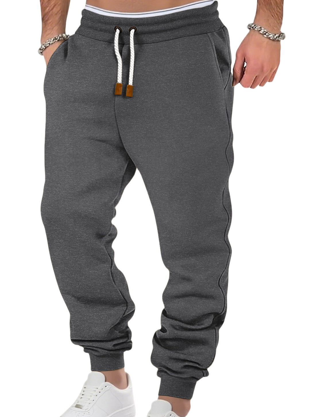 Herren nan komfortable Jogginghose aus hochwertiger Baumwollmischung mit elastischem Bund Kordelzug und Bündchen Echo Archiv