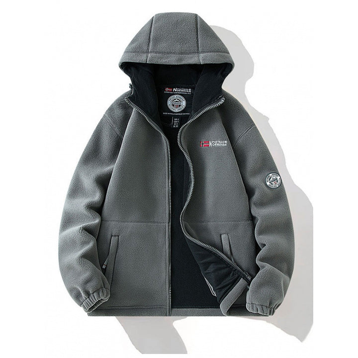 Herren Fleecejacke mit Kapuze Echo Archive 1787797345