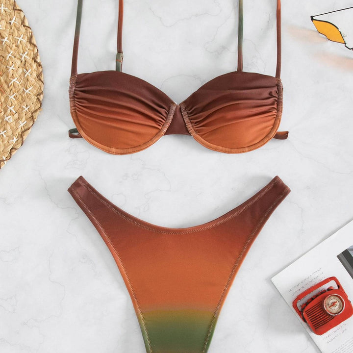 Damen Push-Up Bikini mit innovativem Farbverlauf Echo Archiv