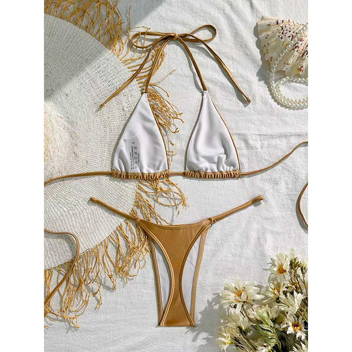 Damen Triangel-Bikini mit fransigen Details Echo Archiv