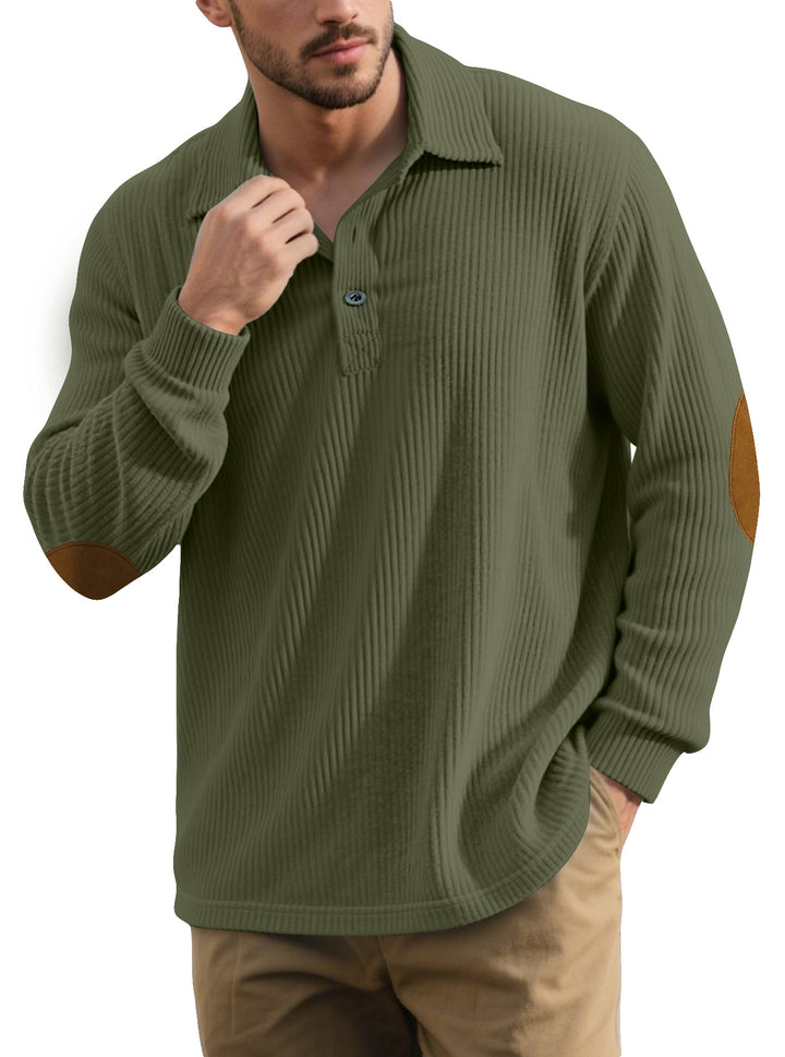 Herren klassischer Button-Down Pullover Echoarchiv