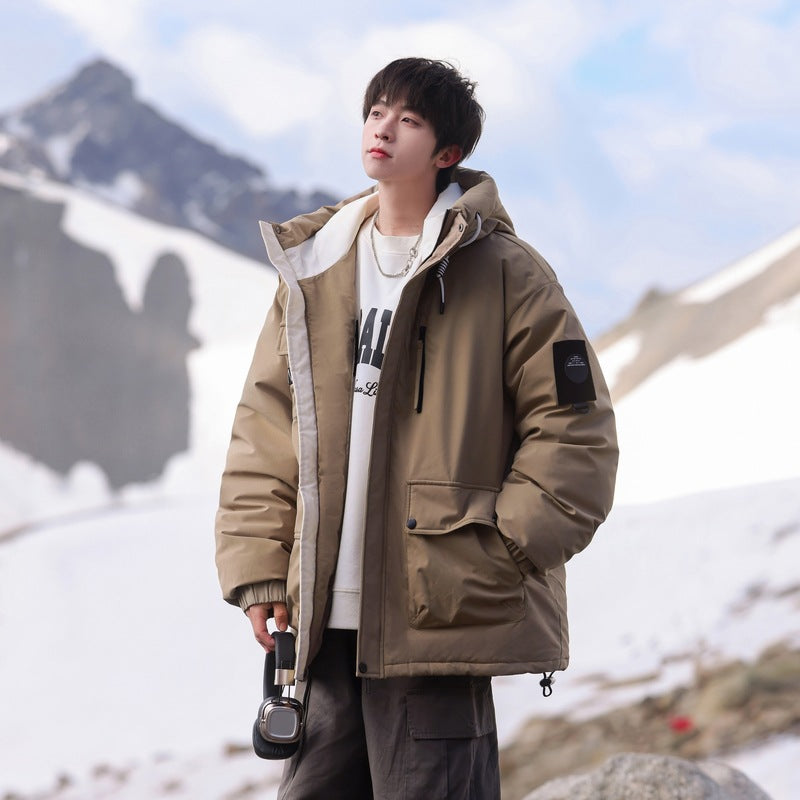 Herren isolierte Outdoor-Pufferjacke mit multifunktionalen Taschen und verstellbarem Kapuzensystem Echoarchiv